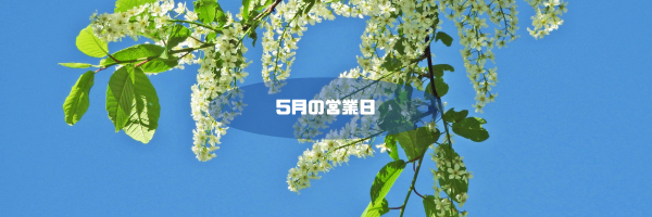 5月の営業日
